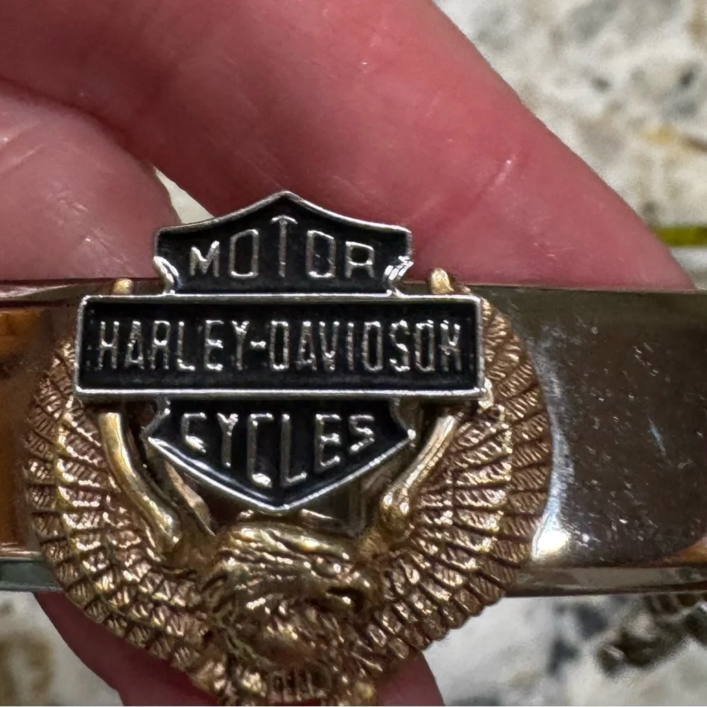 Harley-Davidson Silver and Gold Men’s Bracelet